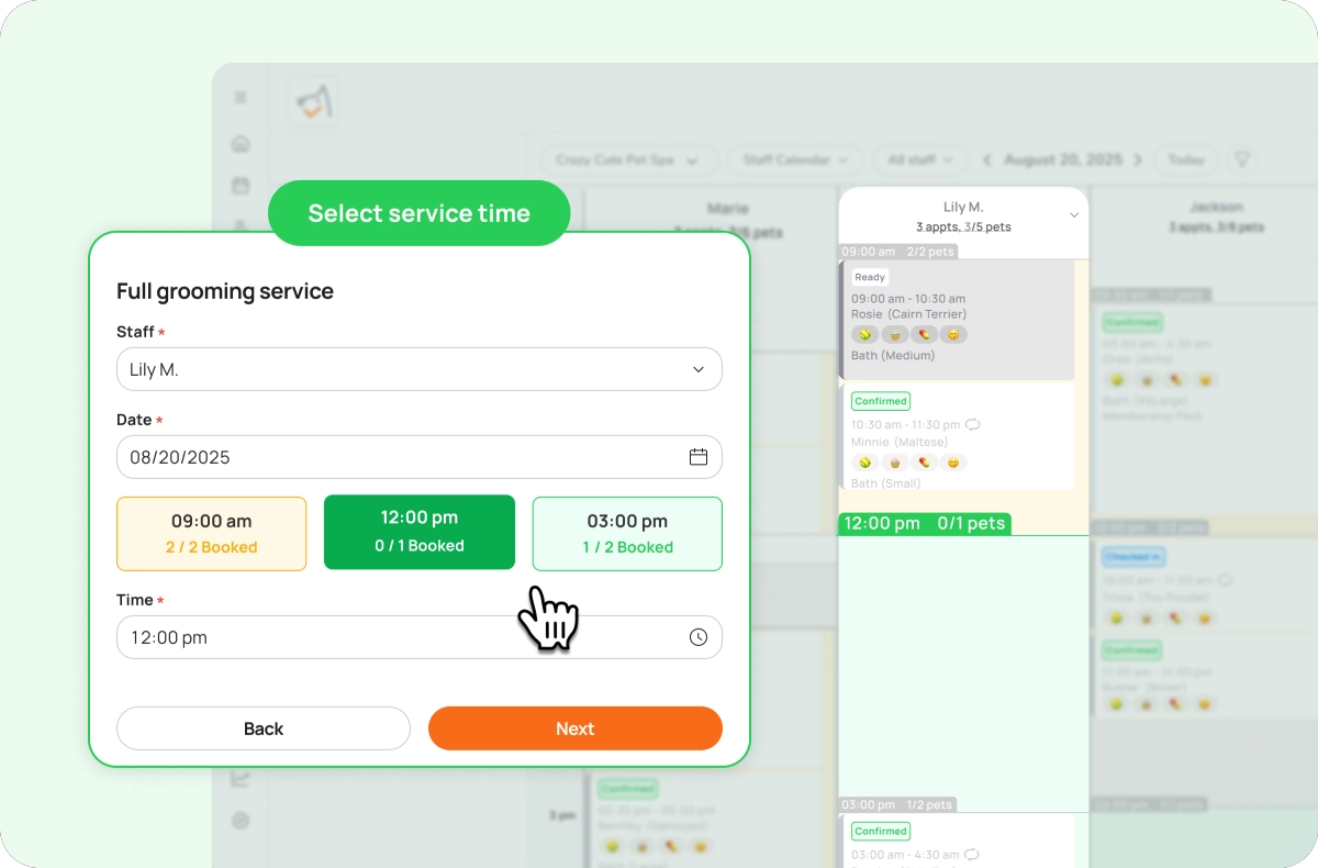 Book by slot screenshot