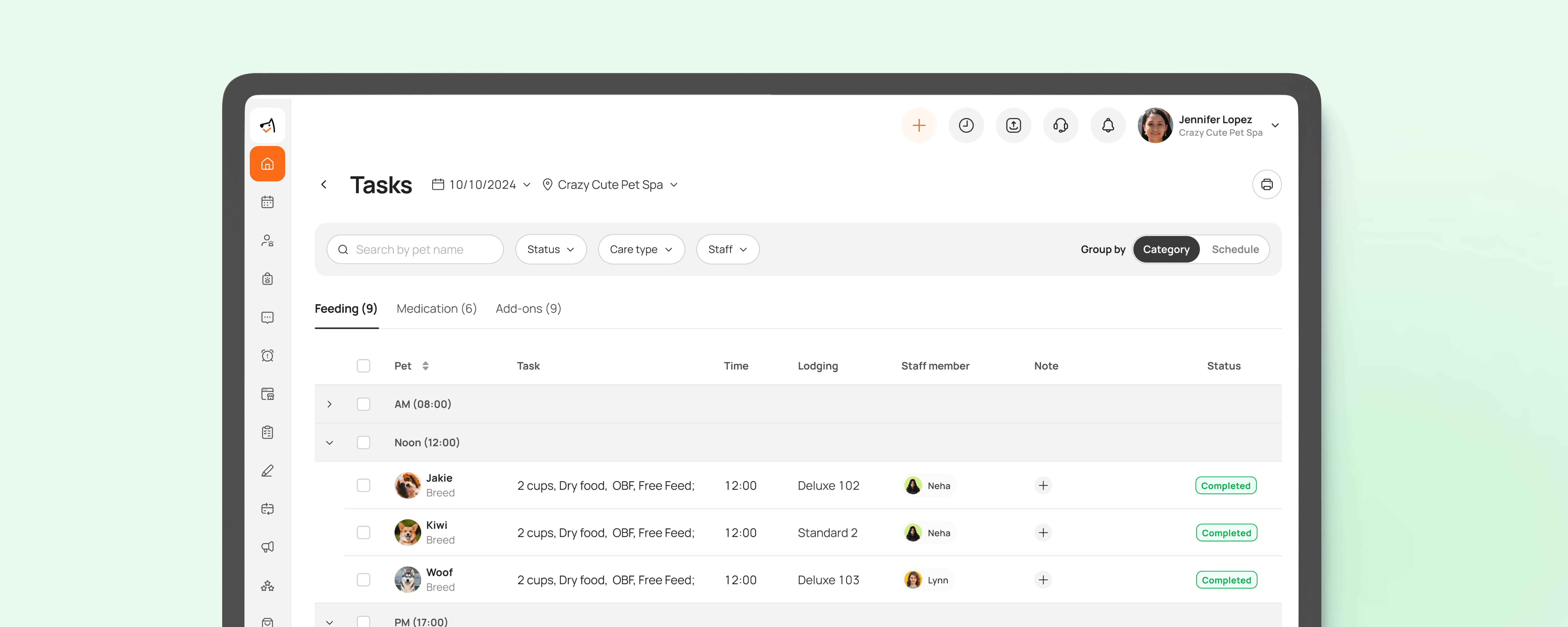Illustration of MoeGo dashboard